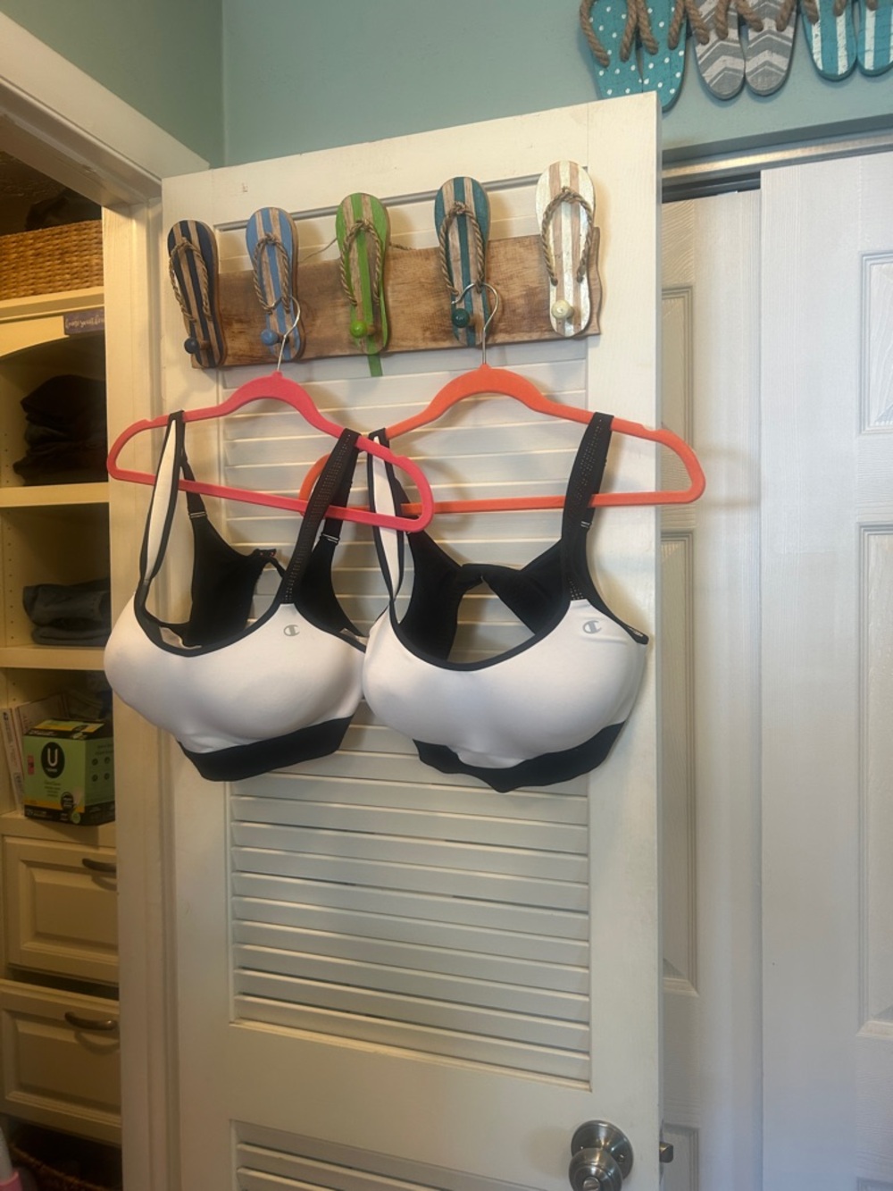 Champion White and Black Sports Bras Duo
